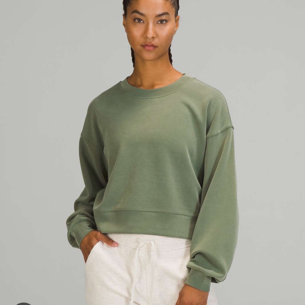 Lululemon Softstreme Perfectly Oversized Cropped Crew